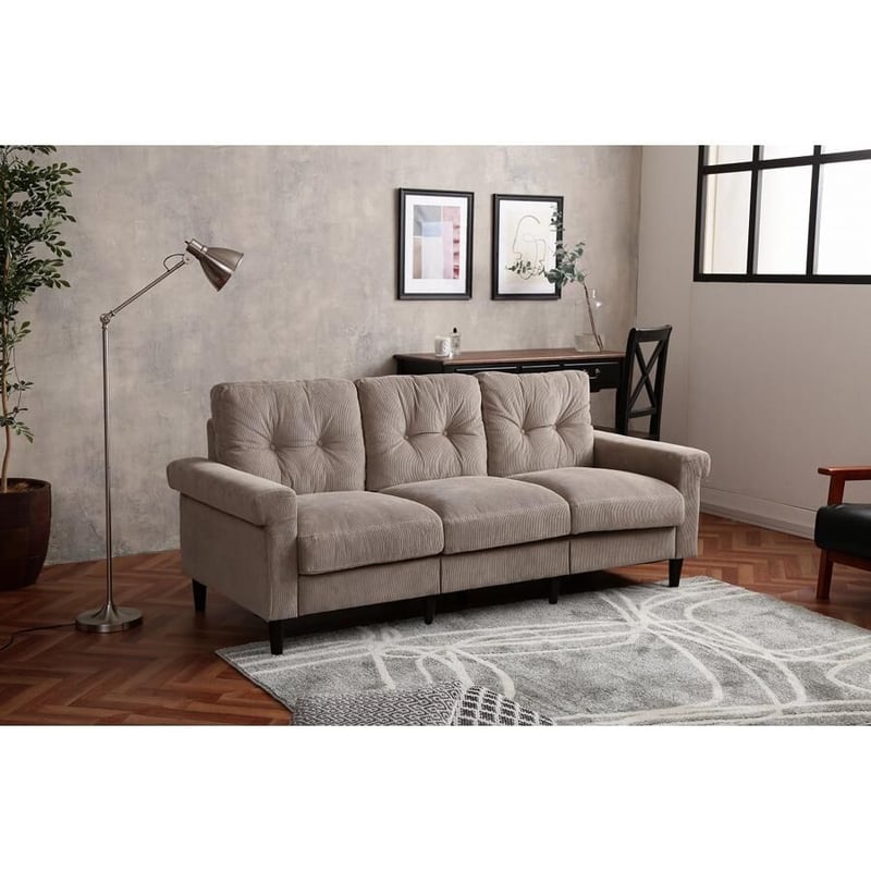【新品・送料無料】【3人掛け】Jena 3人掛けコーデュロイソファ 3人掛け】Jena 3人掛けコーデュロイソファ | メイツウEC