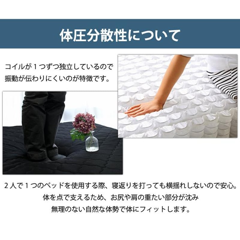 シングル　mono【モノ】3Dメッシュ　ポケットコイルマットレス　ブラック mono【モノ】3Dメッシュ ポケットコイルマットレス ブラック