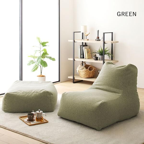 ビーズクッション モック ソファ＋オットマンセット | メイツウEC