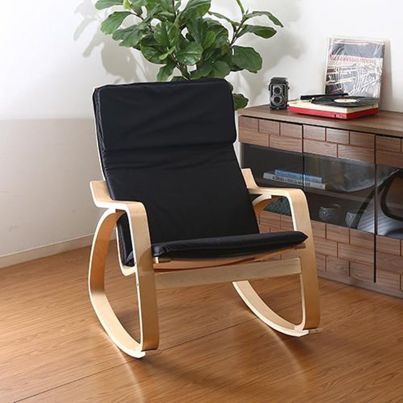 イームズ リラックスロッキングチェアリプロダクト　ブラック 楽天市場】ロッキングチェア 北欧 イームズチェア リラックス