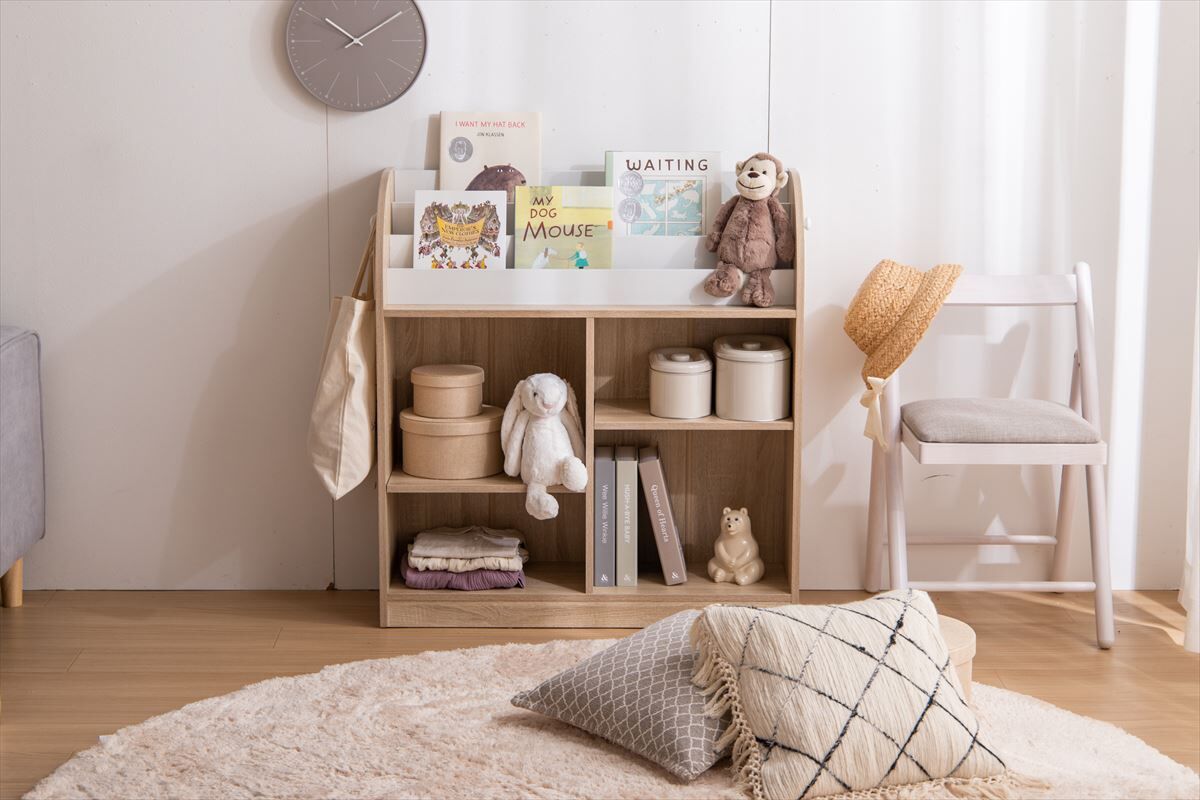 幅84cm】Pila 絵本棚(オープン収納タイプ) | メイツウEC