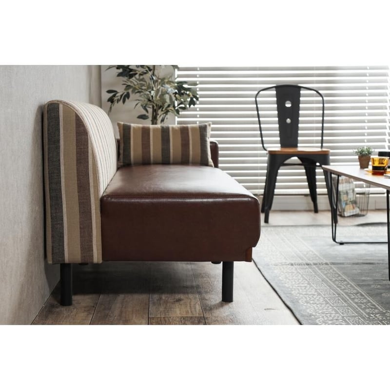 2人掛け】 Trent ストライプベンチソファ | メイツウEC