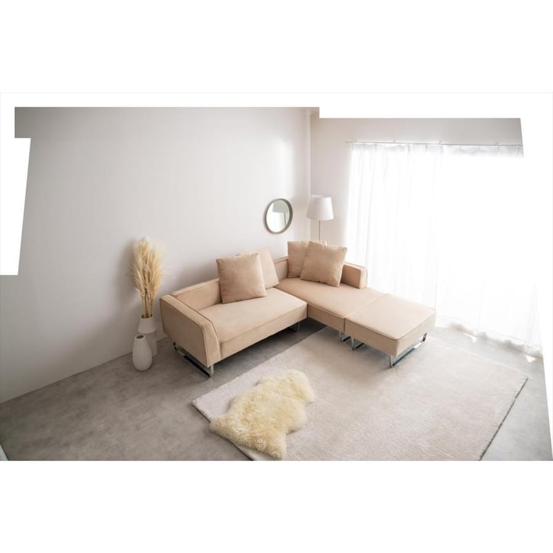 秋のスマイルフェア】【3点セット】Sommet 2人掛けカウチソファ2脚+