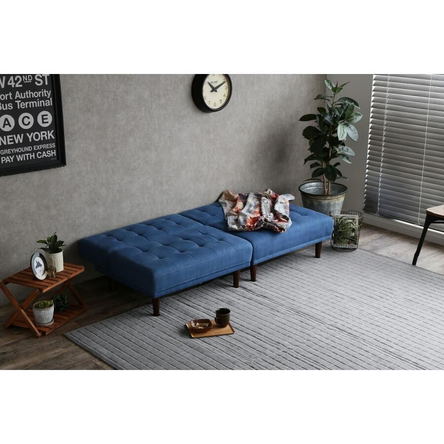 秋のスマイルフェア】Colton リクライニング式ソファベッド