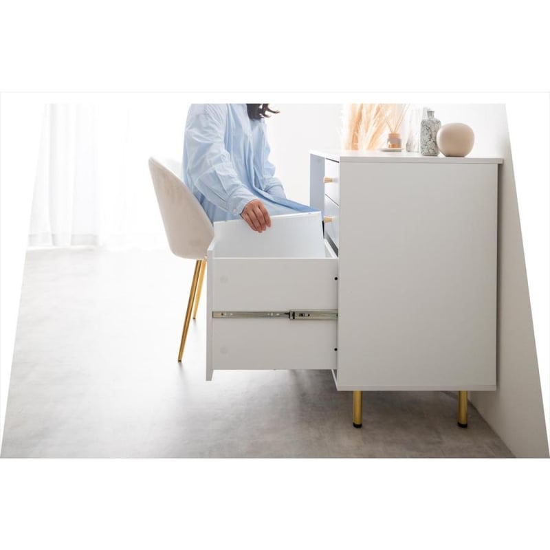 【新品】【幅90cm】Camilla 引き出し付きデスク g138035]【幅90cm】Camilla 引き出し付きデスク パソコンデスク