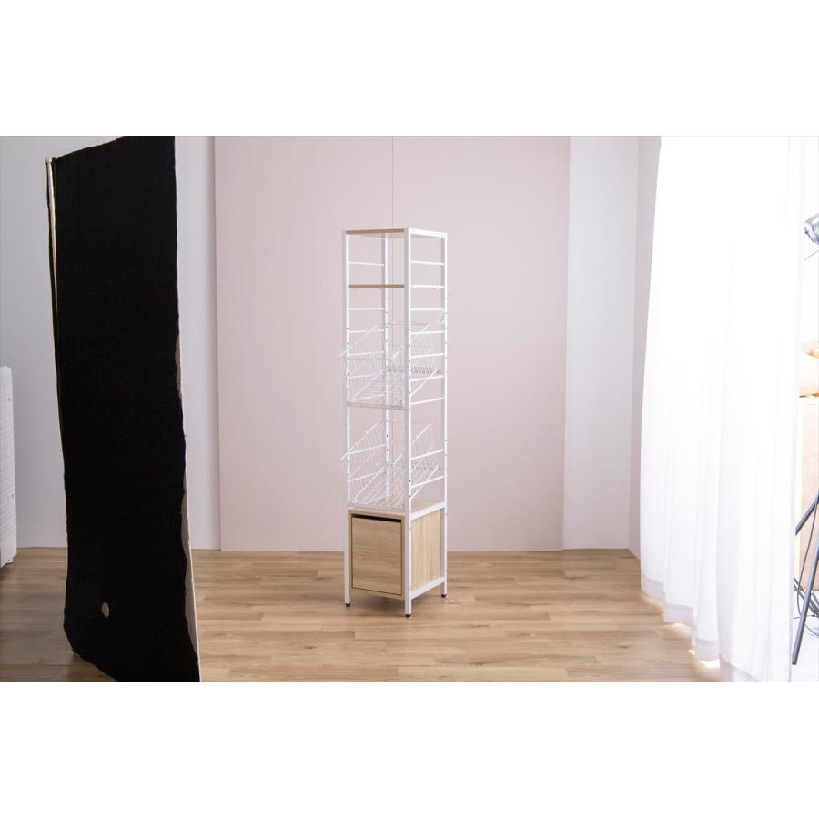 【送料無料】【幅32cm】Sally 引き出し付きランドリーバスケット ラック g159023]【幅32cm】Sally 引き出し付きランドリーバスケット ラック