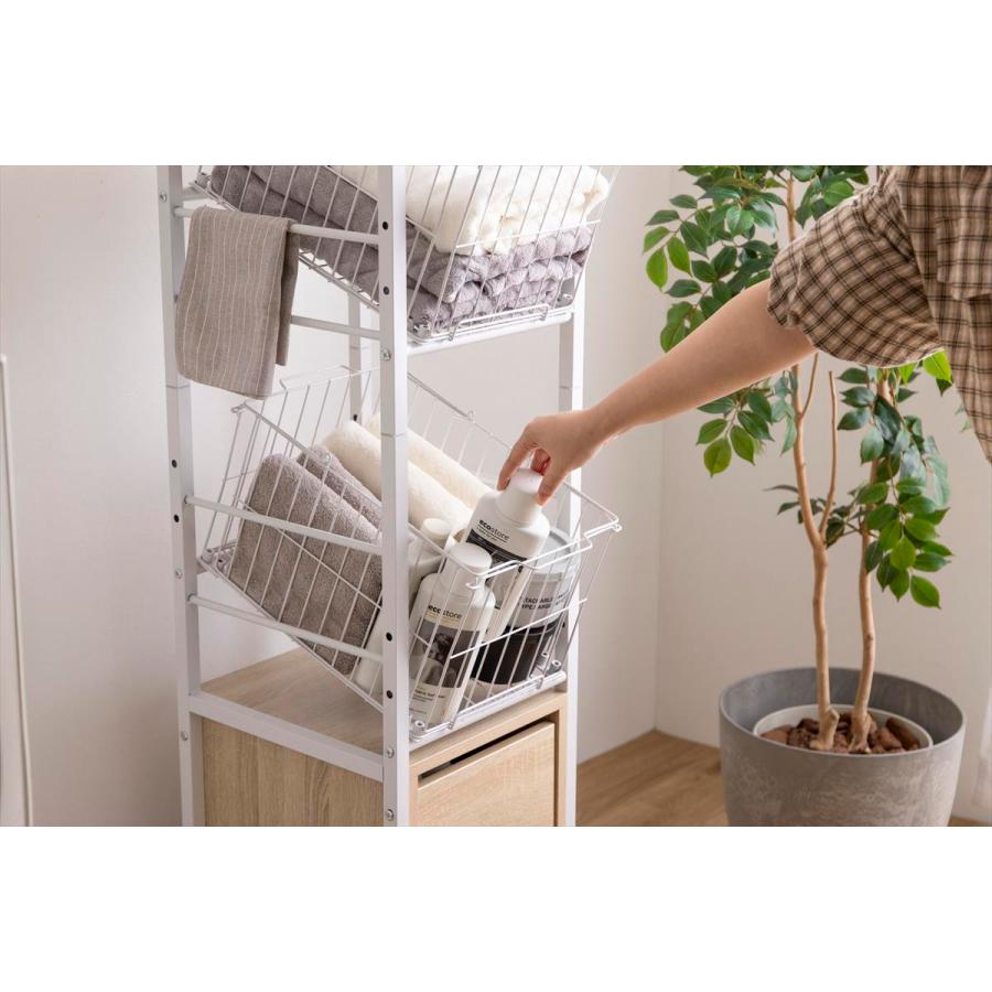 幅32cm】Sally 引き出し付きランドリーバスケット ハイタイプ | メイツウEC