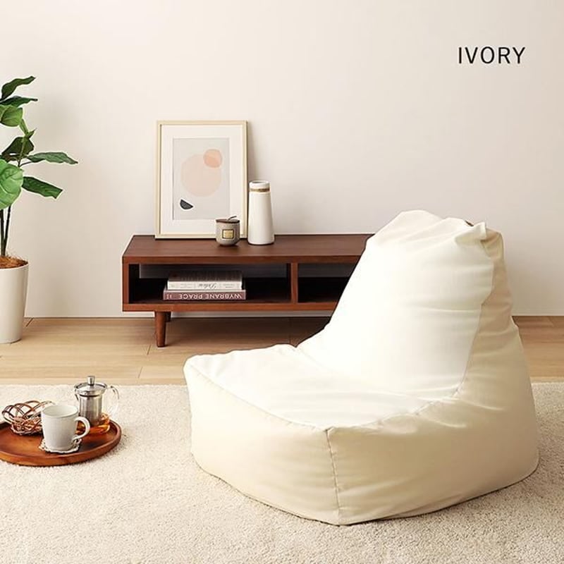 立ち上がりラクな背もたれ付きビーズクッション　ソファ+オットマン　送料込み 楽天市場】立ち上がりラクな背もたれ付きビーズクッション ソファ単品