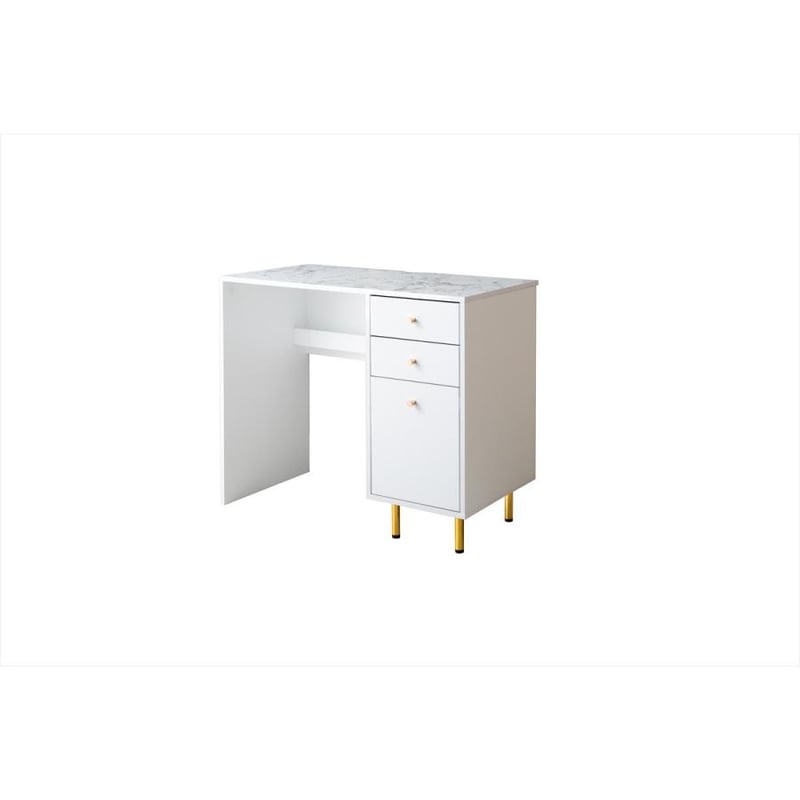 プライムサマーセール】【幅90cm】Camilla 引き出し付きデスク