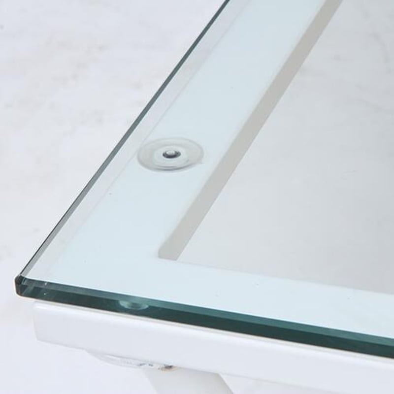 ガラスリビングテーブル クレア 幅80cm ナチュラル | メイツウEC