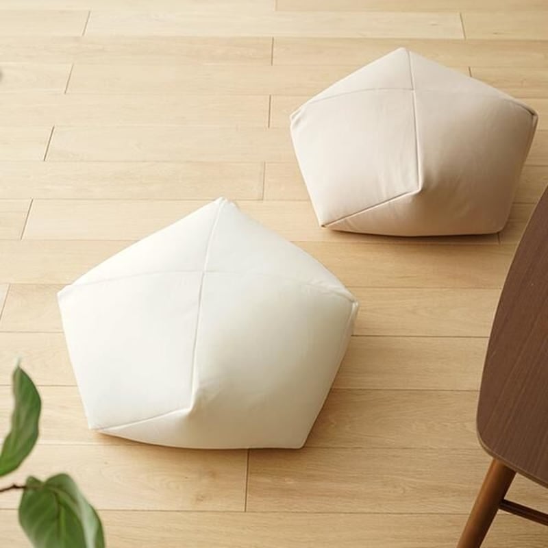 クセになるスゴビーズソファ オットマンセット 【ベージュ】 おじゃみ