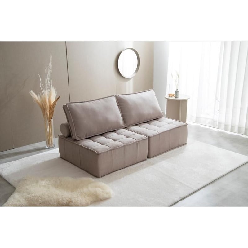 座り心地も抜群『Mieux(ミュー)』1人掛けローソファ【単品】 椅子  