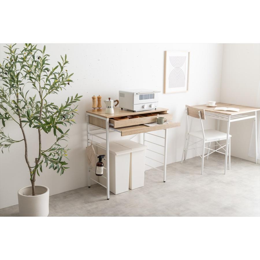 幅80cm】Cammy ゴミ箱上レンジラック ロータイプ | メイツウEC 