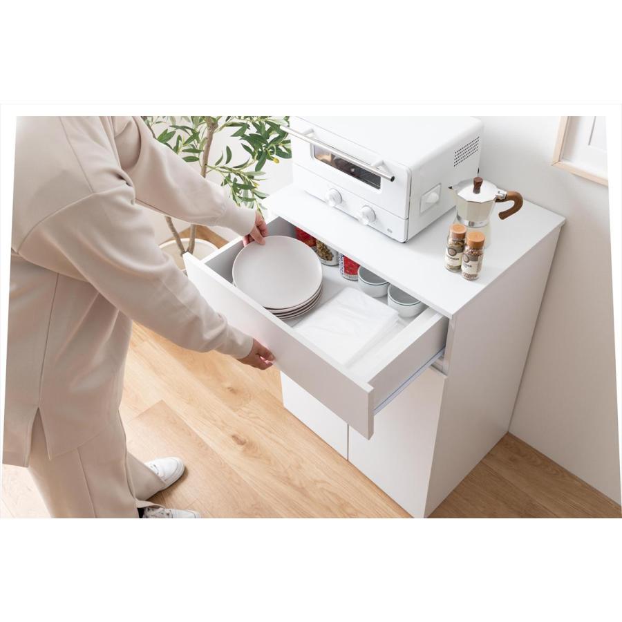 歳末感謝セール】【幅60cm】Basurero ゴミ箱付きキッチンラック