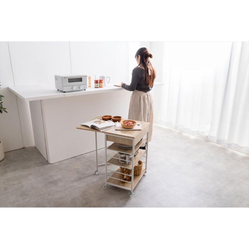 cammy キッチンワゴン Amazon.co.jp: 家具350 Cammy キャミー キッチンワゴン キッチン