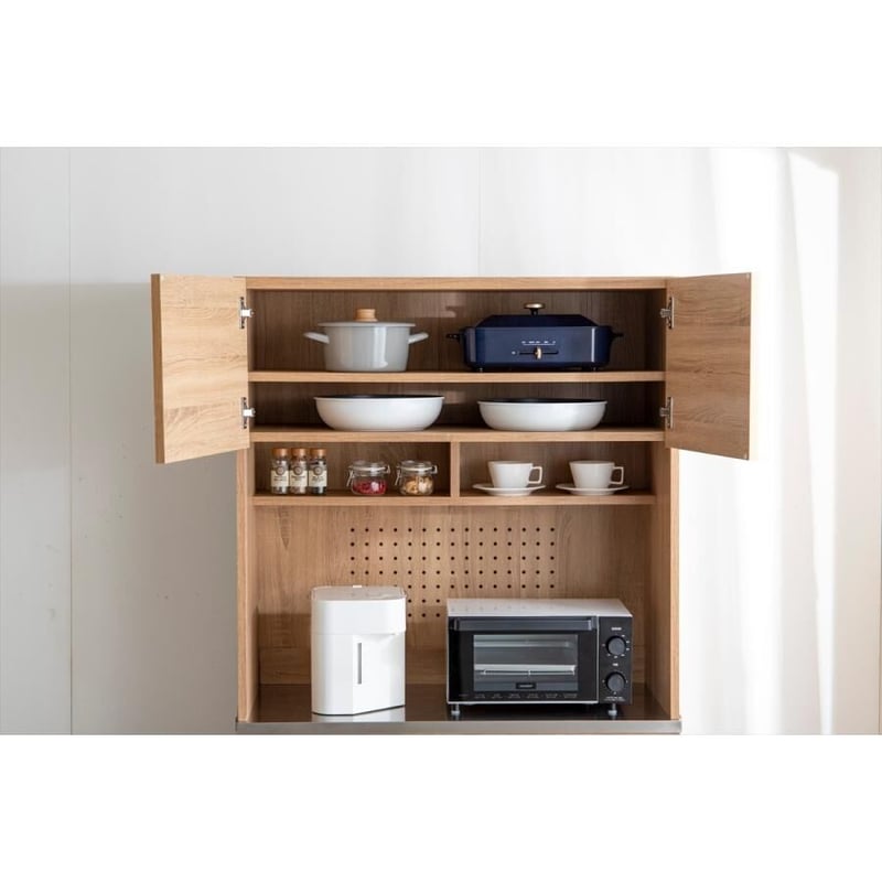 幅90cm】Feliz ステンレス天板食器棚 | メイツウEC 