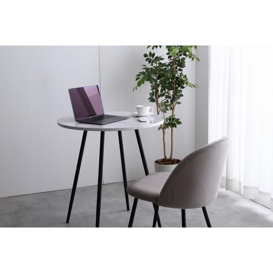 【送料無料】Mia 大理石柄ダイニングテーブル 机 マーブル 丸型 ストーン 送料無料】Mia 大理石柄ダイニングテーブル 机 マーブル 丸型 ストーン