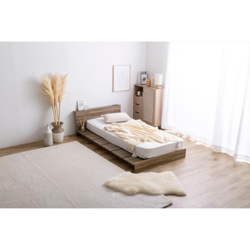 セミシングルショート】Yuseong幅100cm幅広すのこローベッド セミシングルショート】Yuseong幅100cm幅広すのこローベッド