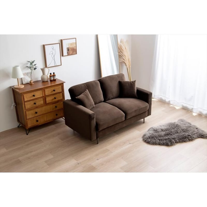 歳末感謝セール】Ally 2人掛けベロアソファ | メイツウEC