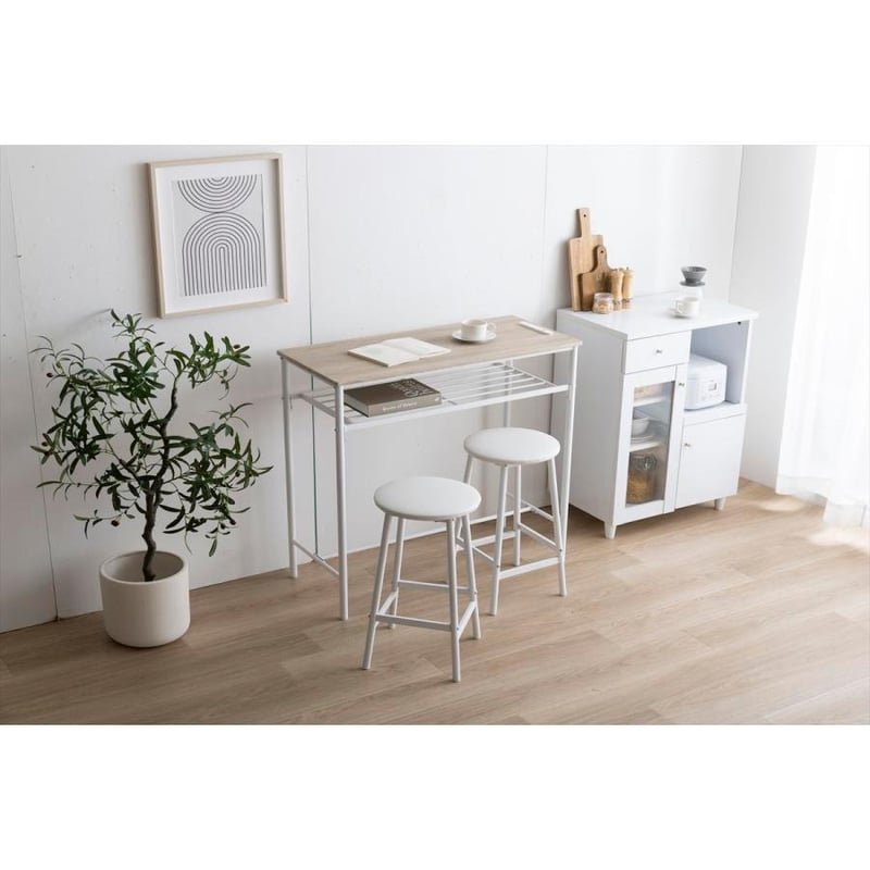 3点セット】Roly 幅90cm カウンターテーブル+スツール2脚 | メイツウEC 