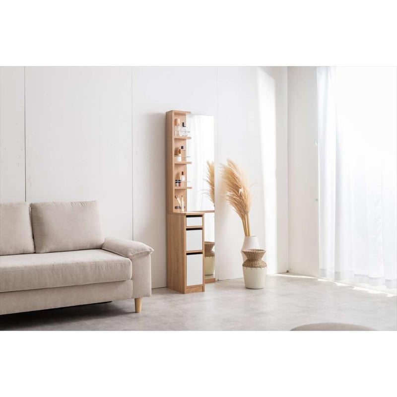 Elena 収納付き姿見ドレッサー