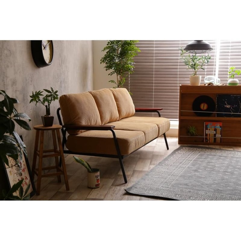 秋のスマイルフェア】Basquiat corduroy 3人掛コーデュロイソファ