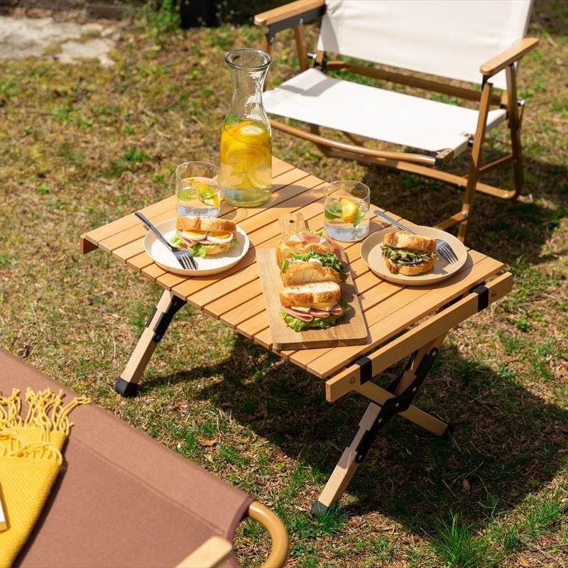 幅62cm】DO・350 アウトドア折りたたみウッドテーブル | メイツウEC 