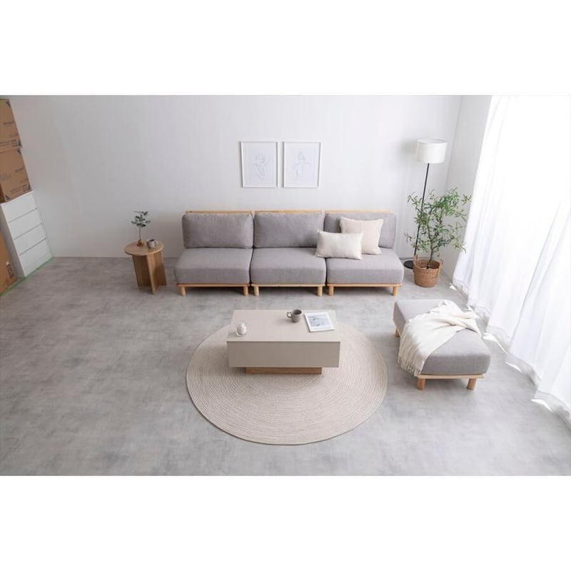 Ricordo ファブリックローソファ(1人掛け) 一人暮らしのお部屋に最適な