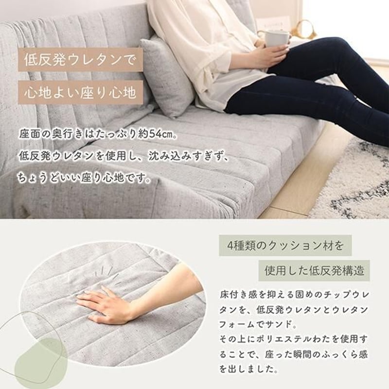 低反発フロアマルチソファ／エレガンス・デニム | メイツウEC