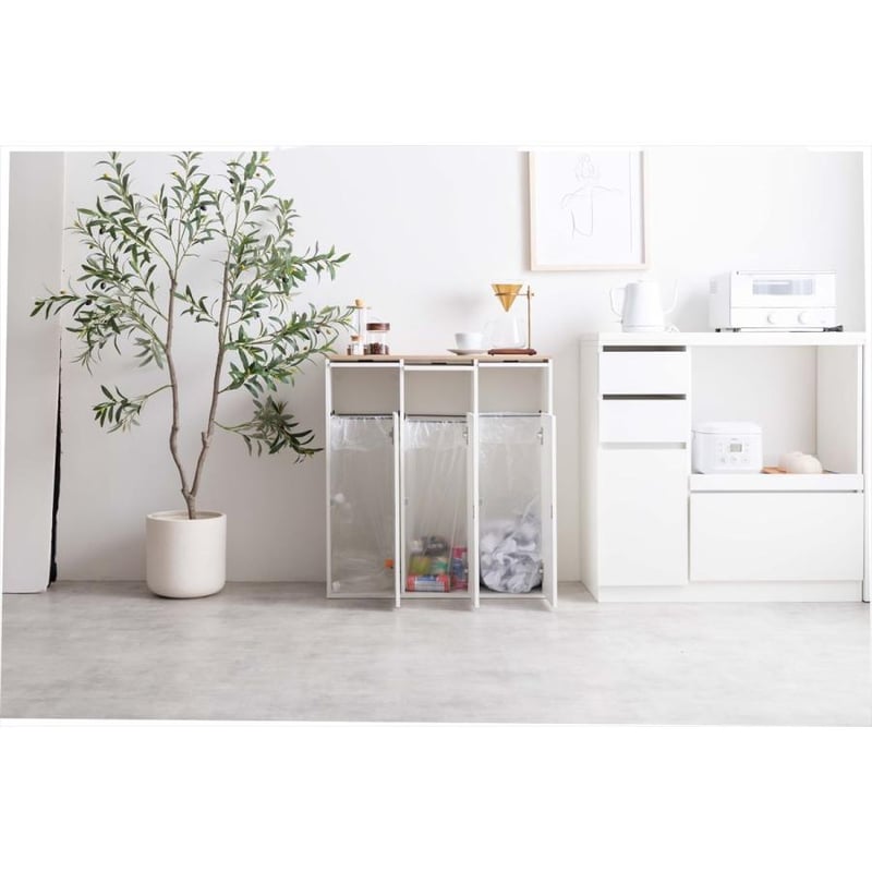 幅74.5cm】Toy 3連式ゴミ箱 | メイツウEC