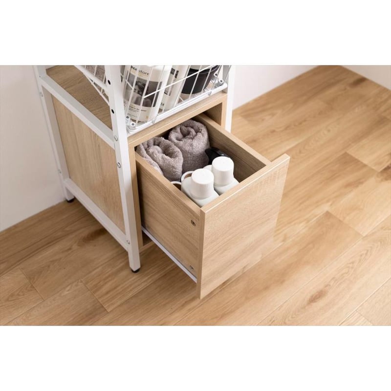 幅32cm】Sally 引き出し付きランドリーバスケット ハイタイプ | メイツウEC