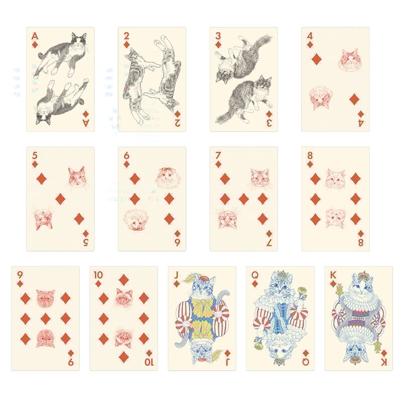 365CAT.ARTにゃんにゃん猫トランプ | Design Store of Orie Ka