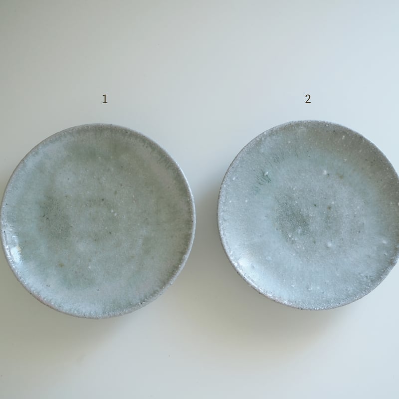 自然の味 灰釉皿 未使用品