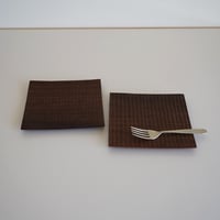 うす皿（ウォルナット）/石引治