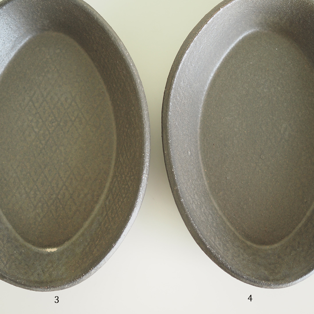 菱紋オーバル皿（耐熱）/小谷田潤 | やまいち