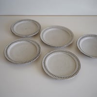 しのぎ16.5cm皿／小谷田潤