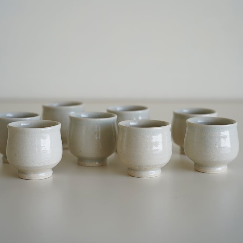 ぷくぷく様リクエスト】560 美しい藍釉小杯 茶器 3点 他おまとめに