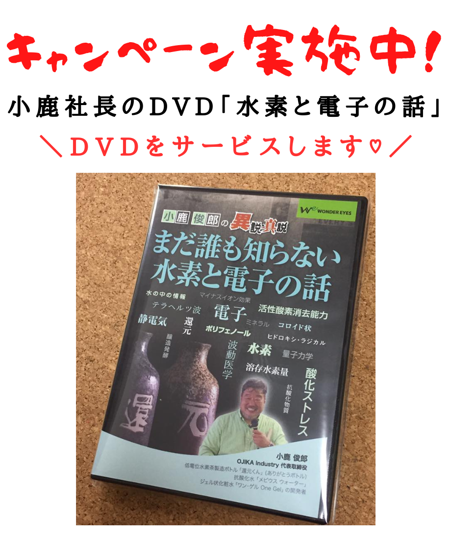 低電位水素茶製造ボトル「還元くん4」1本「元」+DVDサービス
