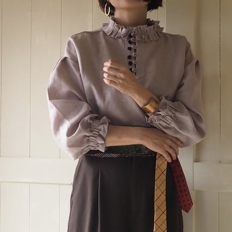 ■cafe blouse　mauve