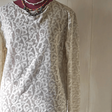 alphabet lace top