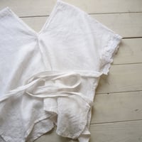 linen karen shirt white