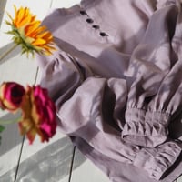 linen meeting blouse