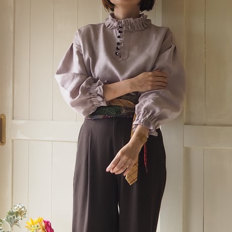 ■cafe blouse　mauve