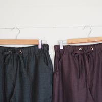 europe Linen seamless pants -earth color