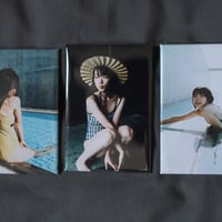 写真パネル風缶バッチ/Photo panel style badge