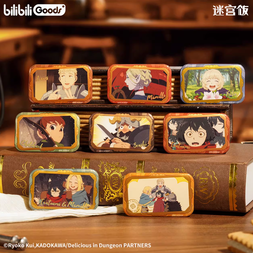 ダンジョン飯「Tasty Quest」スクエア缶バッジ | Nekotani