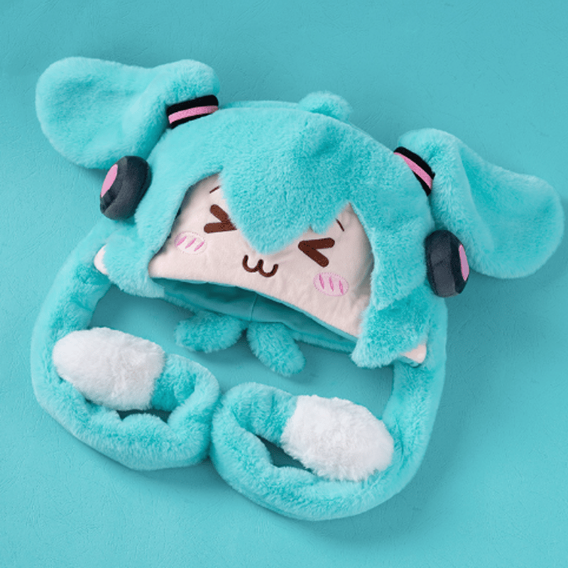 初音ミク「眯眯眼シリーズ」耳が動く帽子 | Nekotani