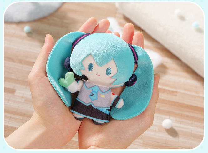 在庫品】初音ミク「miniQシリーズ」ぬいぐるみチャーム ランダム