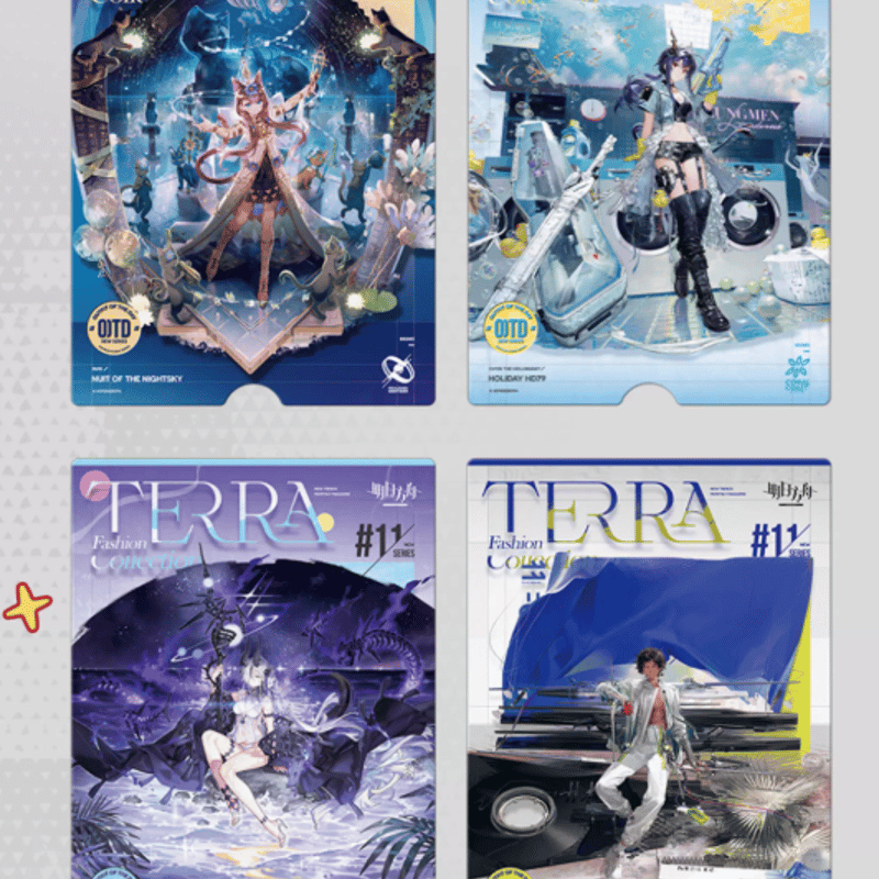 在庫品】アークナイツ「夜光与花火」風尚速遞11.0クリアカード＆テラ