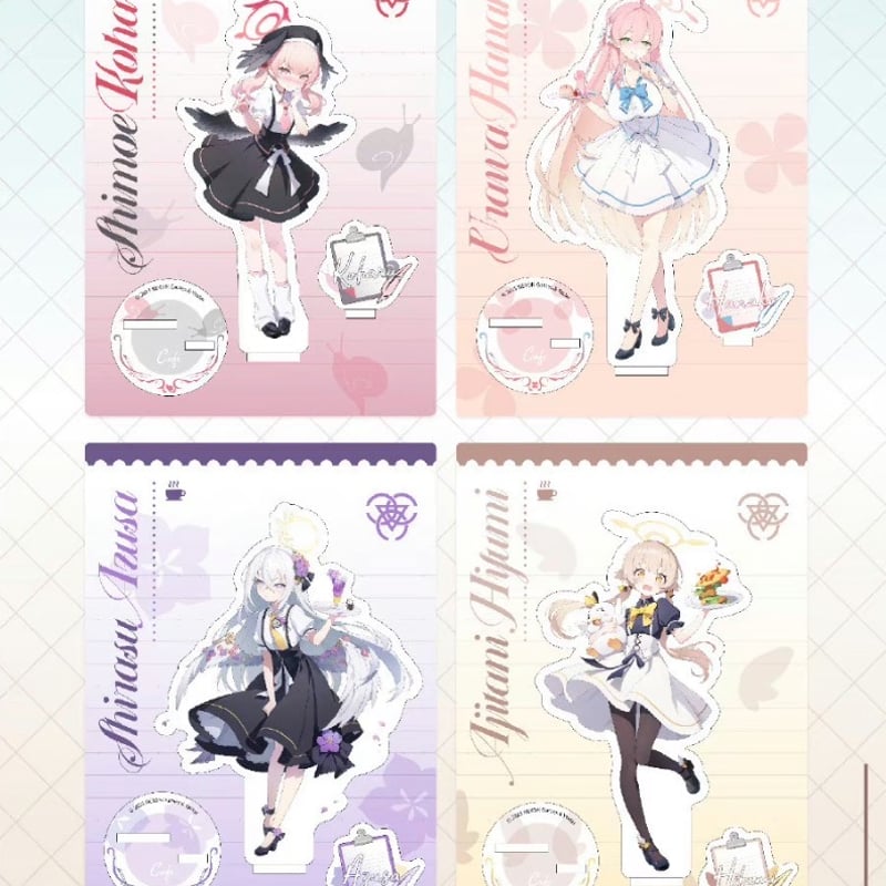 ブルーアーカイブ　EDIYA COFFEE コラボ　アクリルスタンドセット Amazon.co.jp: ブルーアーカイブ EDIYA COFFEE コーヒー コラボ